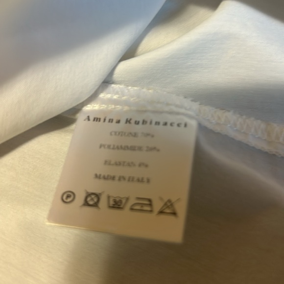 Amina Rubinacci White Blouse Size S/30 - Picture 11 of 12